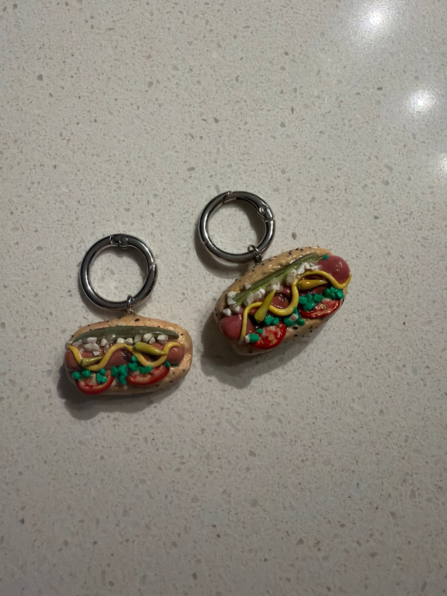 Chicago Style Hot Dog Pet ID Tag