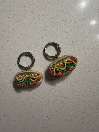 Chicago Style Hot Dog Pet ID Tag