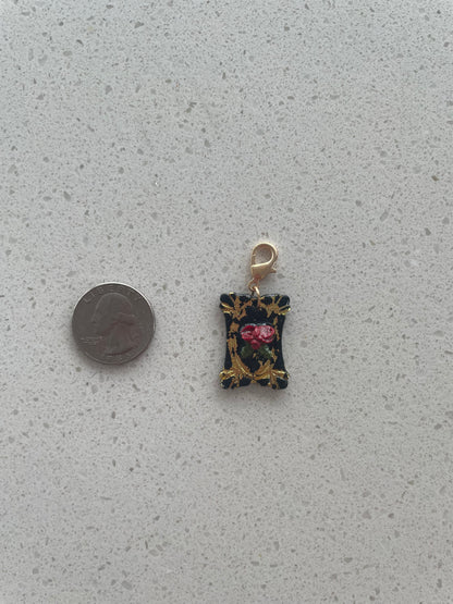 Juliette Black Noir – Red Rose Pet ID Tag