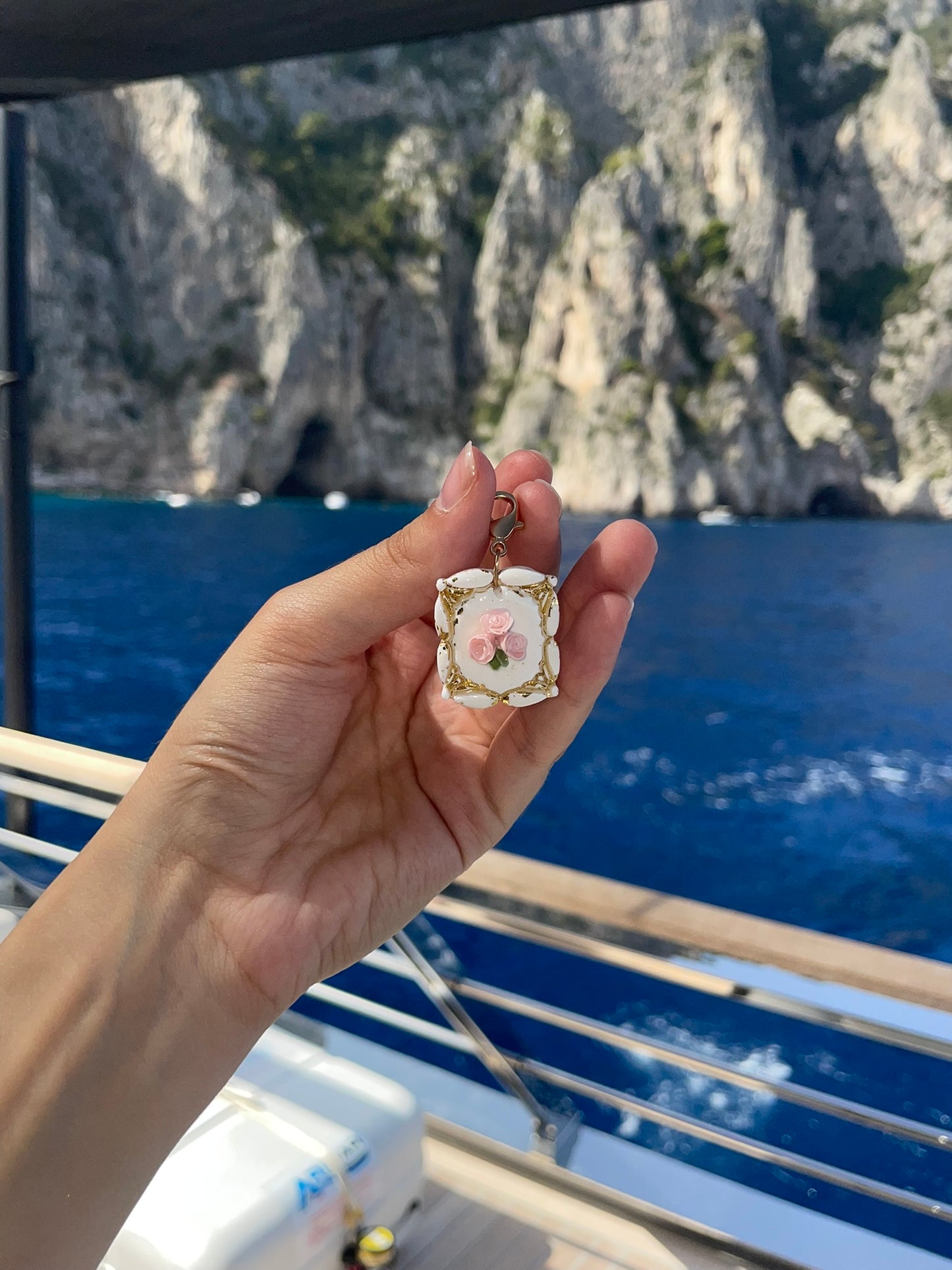 Catherine Floral Pet ID Tag