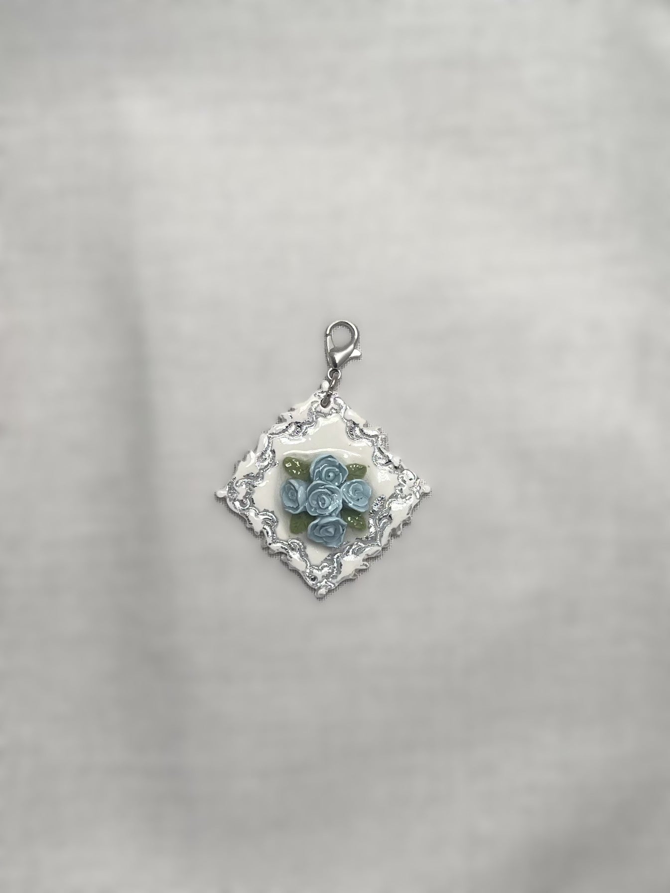 Madeleine Diamond Floral Pet ID Tag