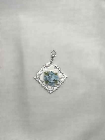Madeleine Diamond Floral Pet ID Tag