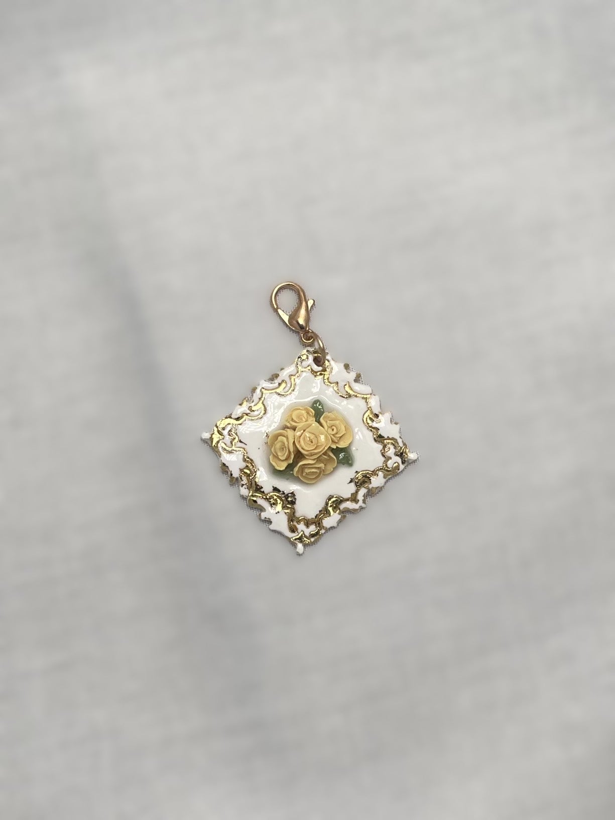 Madeleine Diamond Floral Pet ID Tag