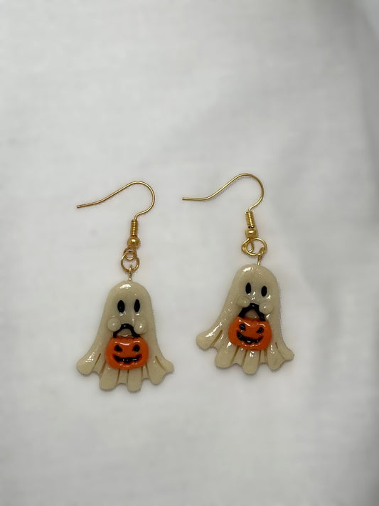 Glow-in-the-Dark Ghost Earrings