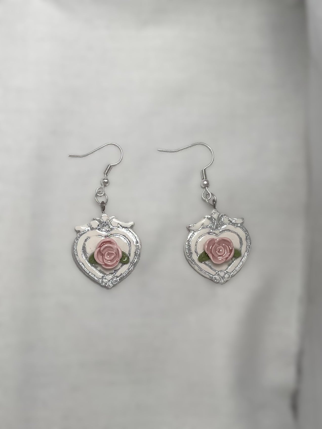 Floral Earrings – Gold or Silver | Pink, Yellow or Blue Roses