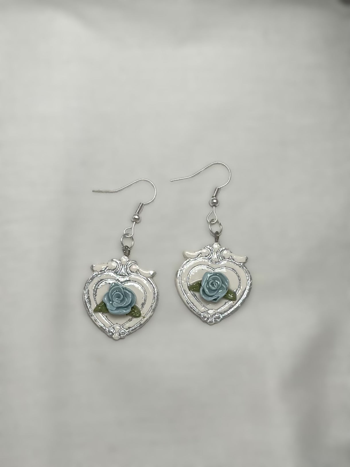 Floral Earrings – Gold or Silver | Pink, Yellow or Blue Roses