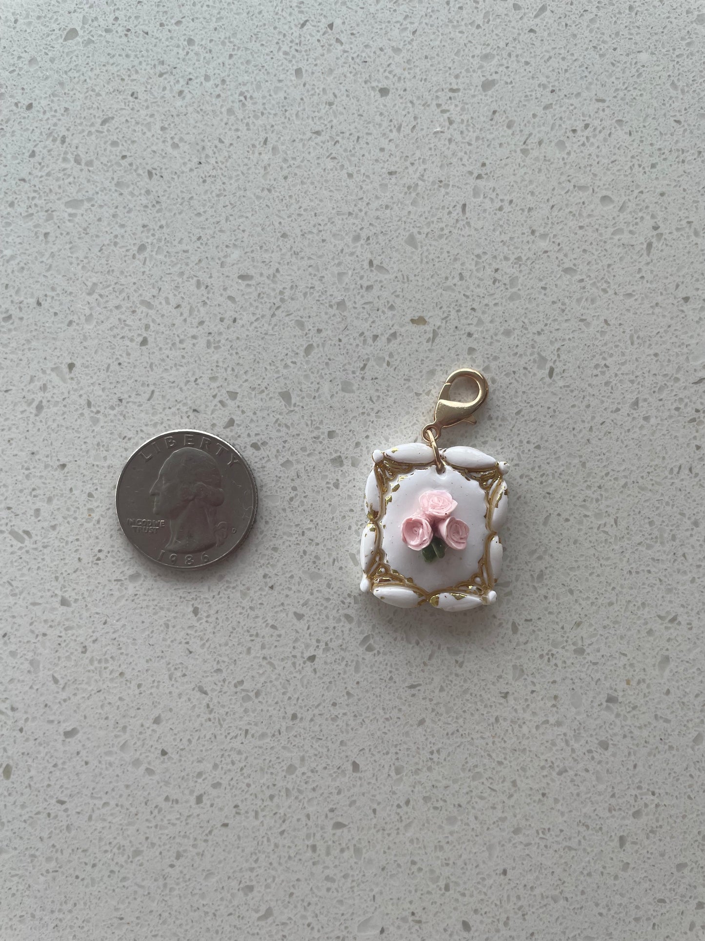 Catherine Floral Pet ID Tag