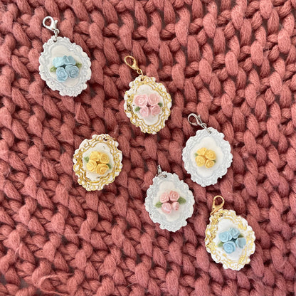 Anne Floral Pet ID Tag