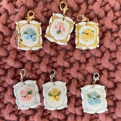 Catherine Floral Pet ID Tag