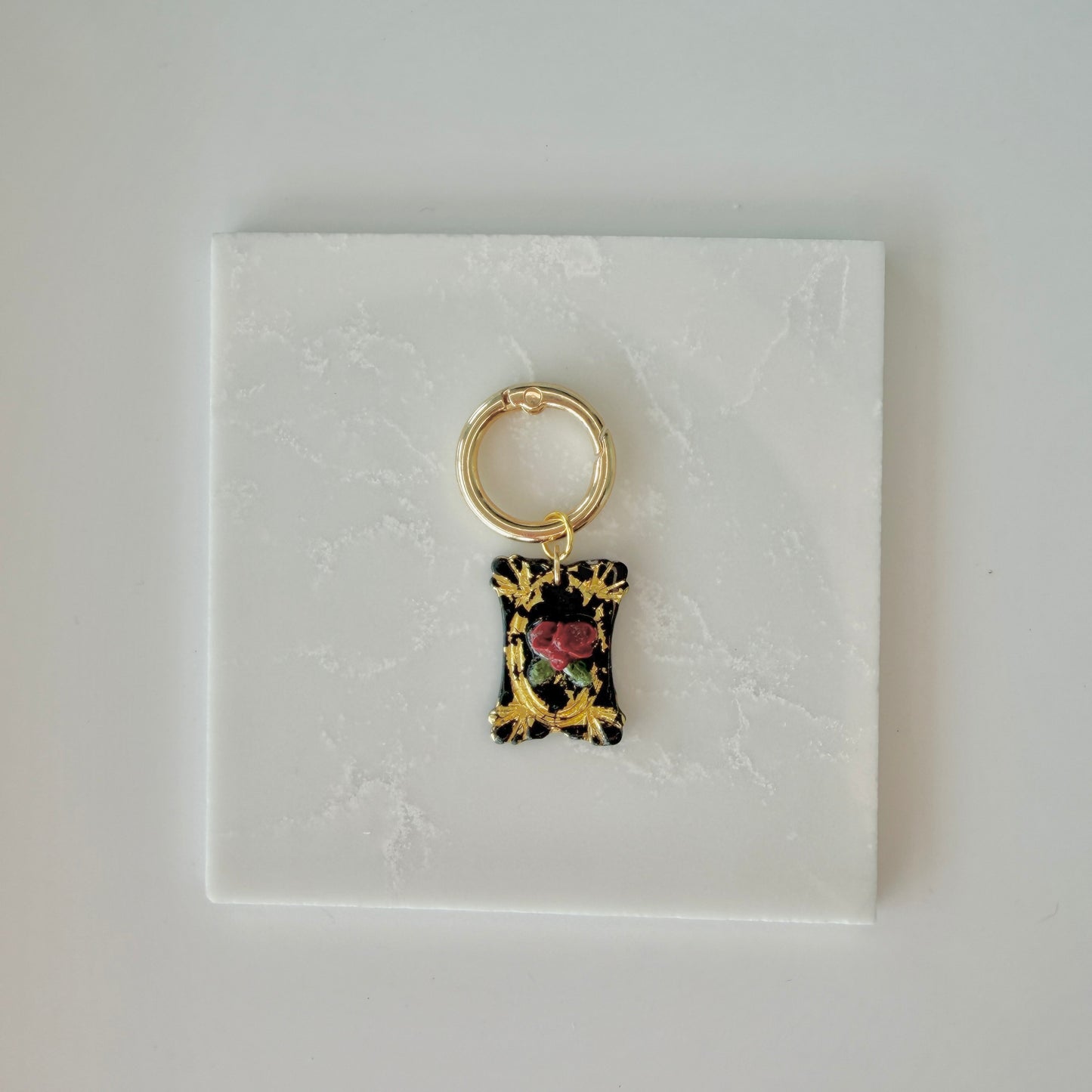 Juliette Black Noir – Red Rose Pet ID Tag