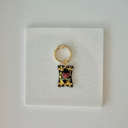 Juliette Black Noir – Red Rose Pet ID Tag