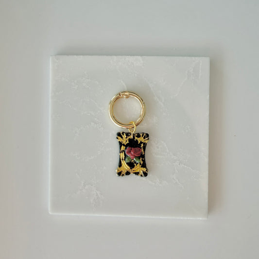 Juliette Black Noir – Red Rose Pet ID Tag